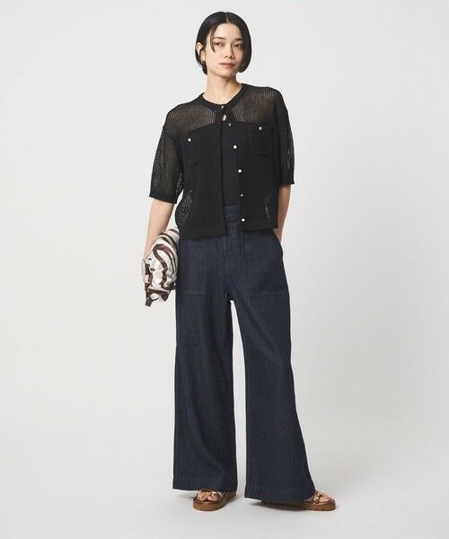 green label relaxing / グリーンレーベル リラクシング カーディガン・ボレロ | 【結論シリーズ】デイリーメッシュカーデ ウォッシャブル | 詳細8