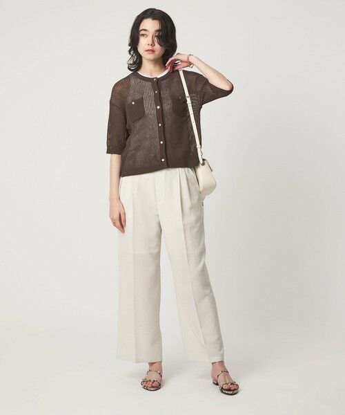 green label relaxing / グリーンレーベル リラクシング カーディガン・ボレロ | 【結論シリーズ】デイリーメッシュカーデ ウォッシャブル | 詳細27