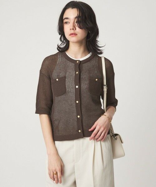 green label relaxing / グリーンレーベル リラクシング カーディガン・ボレロ | 【結論シリーズ】デイリーメッシュカーデ ウォッシャブル | 詳細23