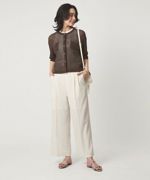 green label relaxing / グリーンレーベル リラクシング カーディガン・ボレロ | 【結論シリーズ】デイリーメッシュカーデ ウォッシャブル | 詳細26