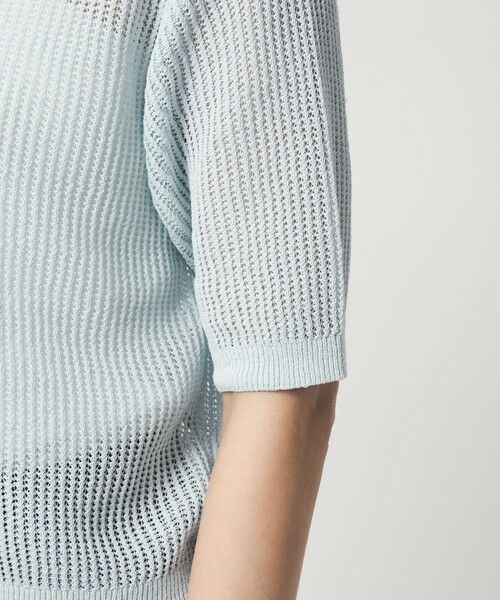 green label relaxing / グリーンレーベル リラクシング カーディガン・ボレロ | メッシュ ポロカーディガン ニット ウォッシャブル | 詳細22