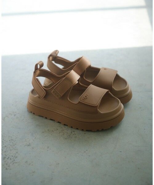 green label relaxing / グリーンレーベル リラクシング サンダル | 【国内EXCLUSIVE】＜UGG＞ ウィメンズ ゴールデングロウ サンダル（MD.BROWN）