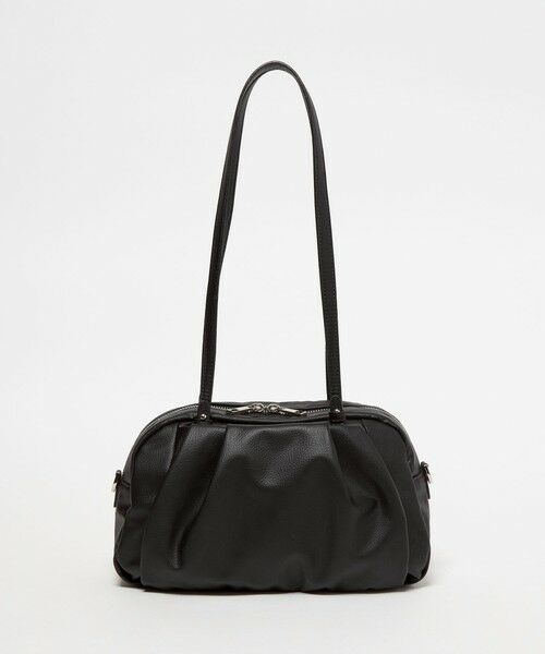 green label relaxing / グリーンレーベル リラクシング ショルダーバッグ | ＜PARTE＞2WAYギャザーボストンバッグ はっ水（BLACK）
