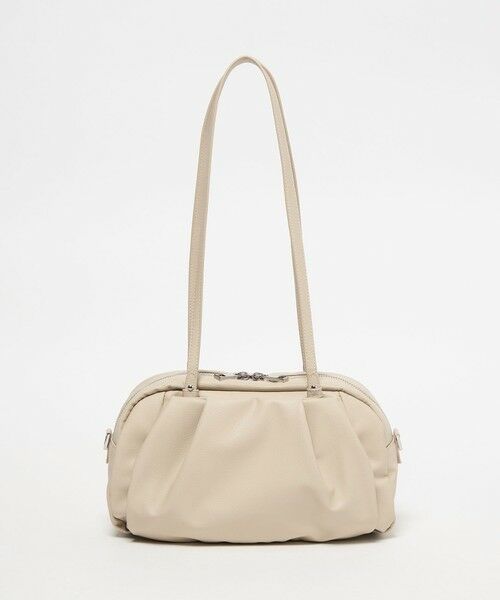 green label relaxing / グリーンレーベル リラクシング ショルダーバッグ | ＜PARTE＞2WAYギャザーボストンバッグ はっ水（NATURAL）