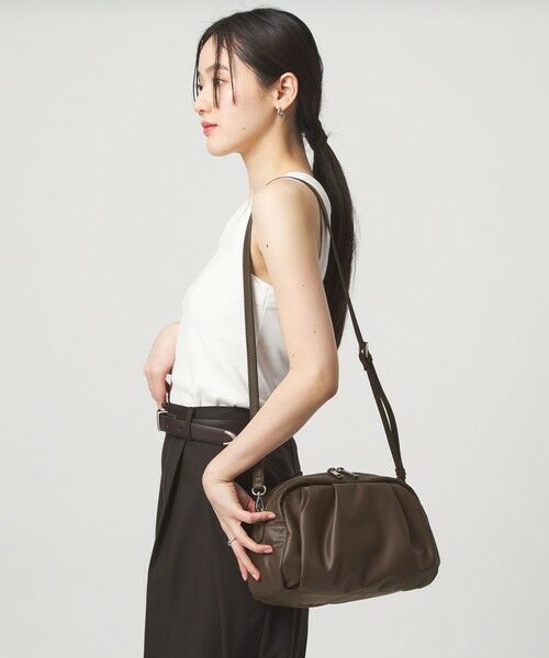 green label relaxing / グリーンレーベル リラクシング ショルダーバッグ | ＜PARTE＞2WAYギャザーボストンバッグ はっ水 | 詳細3