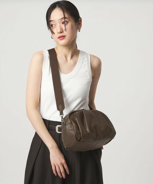 green label relaxing / グリーンレーベル リラクシング ショルダーバッグ | ＜PARTE＞2WAYギャザーボストンバッグ はっ水 | 詳細5