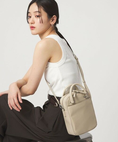 green label relaxing / グリーンレーベル リラクシング ショルダーバッグ | ＜PARTE＞2WAY マルチポーチ型 ショルダーバッグ（NATURAL）