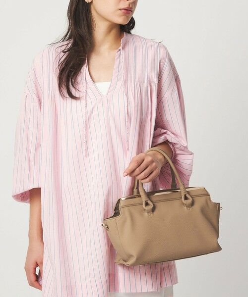 green label relaxing / グリーンレーベル リラクシング ショルダーバッグ | 【別注】＜Hyman Roth＞ボックストートバッグ（BEIGE）