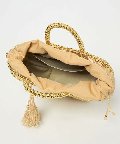 green label relaxing / グリーンレーベル リラクシング かごバック | 2WAY メタリック ペーパーカゴバッグ | 詳細3