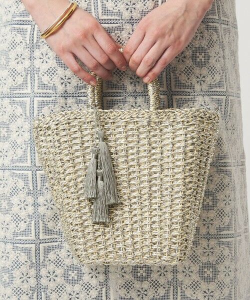 green label relaxing / グリーンレーベル リラクシング かごバック | 2WAY メタリック ペーパーカゴバッグ | 詳細7