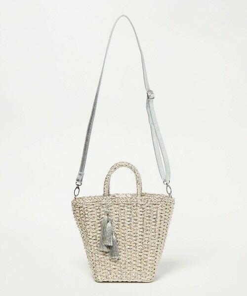 green label relaxing / グリーンレーベル リラクシング かごバック | 2WAY メタリック ペーパーカゴバッグ | 詳細10