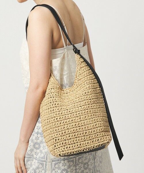 green label relaxing / グリーンレーベル リラクシング かごバック | ペーパーコード ショルダーバッグ（NATURAL）