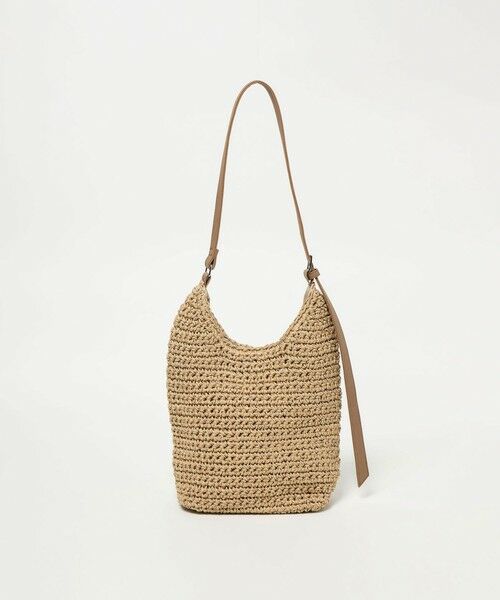 green label relaxing / グリーンレーベル リラクシング かごバック | ペーパーコード ショルダーバッグ（BEIGE）