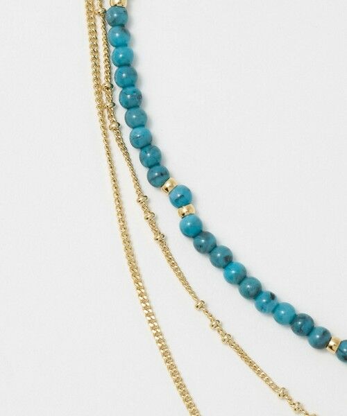 green label relaxing / グリーンレーベル リラクシング ネックレス・ペンダント・チョーカー | 3WAY ターコイズカラー＆コイン ネックレス | 詳細3