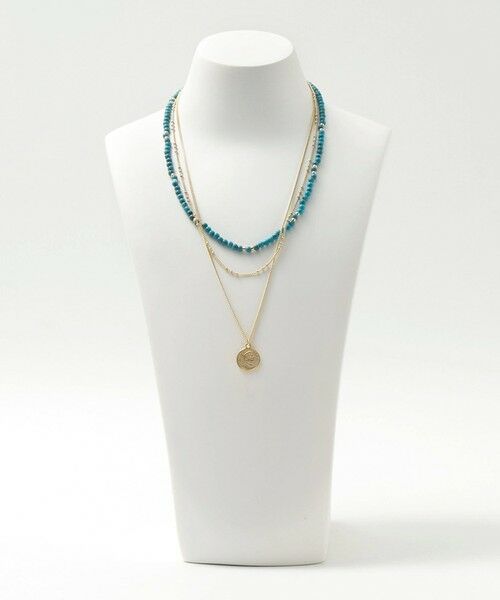 green label relaxing / グリーンレーベル リラクシング ネックレス・ペンダント・チョーカー | 3WAY ターコイズカラー＆コイン ネックレス | 詳細8