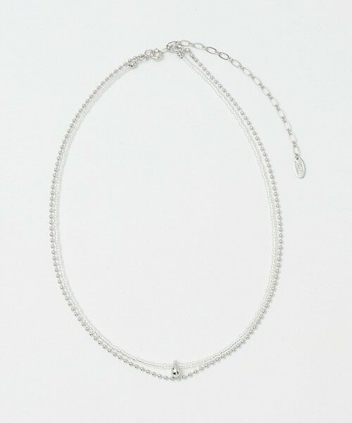 green label relaxing / グリーンレーベル リラクシング ネックレス・ペンダント・チョーカー | 2WAY ビーズ＆ボールチェーン ネックレス（SILVER）