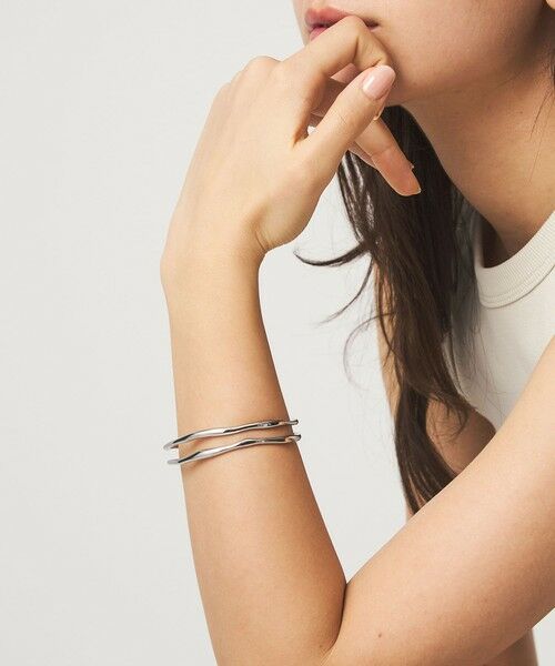 green label relaxing / グリーンレーベル リラクシング ブレスレット・バングル | ダブル ライン バングル 2（SILVER）