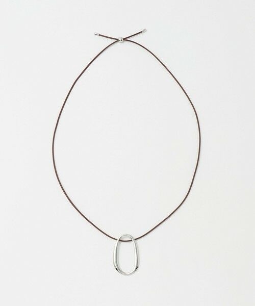 green label relaxing / グリーンレーベル リラクシング ネックレス・ペンダント・チョーカー | オーバルリング コード ネックレス 2（MD.BROWN）