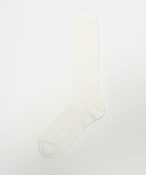 green label relaxing / グリーンレーベル リラクシング ソックス | ＜MARCOMONDE＞アイレット ソックス（WHITE）