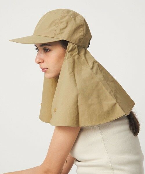 green label relaxing / グリーンレーベル リラクシング キャップ | 【別注】＜コカゲル＞3WAY ネックガード キャップ UVカット（BEIGE）