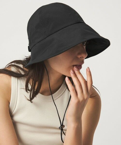 green label relaxing / グリーンレーベル リラクシング キャップ | 【WEB限定】2WAY コード キャップ / ハット UVカット（BLACK）