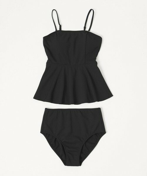 green label relaxing / グリーンレーベル リラクシング 水着・スイムグッズ | ジョーゼット風 ペプラムビスチェ&ショーツ スイムウェア / 水着 | 詳細1