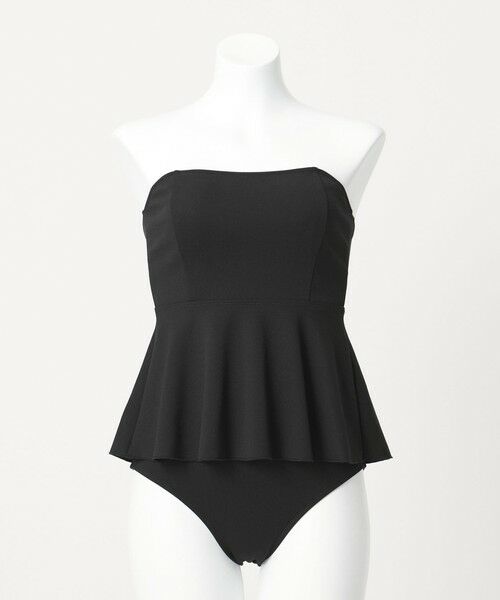 green label relaxing / グリーンレーベル リラクシング 水着・スイムグッズ | ジョーゼット風 ペプラムビスチェ&ショーツ スイムウェア / 水着 | 詳細3