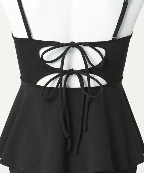 green label relaxing / グリーンレーベル リラクシング 水着・スイムグッズ | ジョーゼット風 ペプラムビスチェ&ショーツ スイムウェア / 水着 | 詳細7