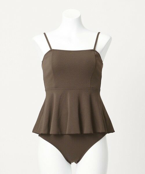 green label relaxing / グリーンレーベル リラクシング 水着・スイムグッズ | ジョーゼット風 ペプラムビスチェ&ショーツ スイムウェア / 水着 | 詳細13