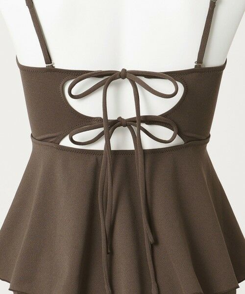 green label relaxing / グリーンレーベル リラクシング 水着・スイムグッズ | ジョーゼット風 ペプラムビスチェ&ショーツ スイムウェア / 水着 | 詳細16