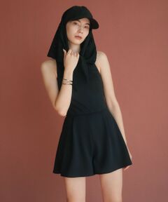 green label relaxing / グリーンレーベル リラクシング 水着・スイムグッズ | ジョーゼット風 バックオープン オールインワン スイムウェア / 水着