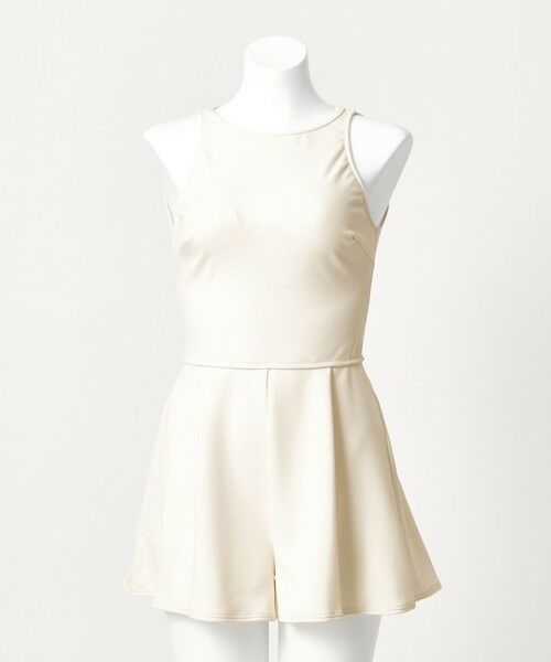 green label relaxing / グリーンレーベル リラクシング 水着・スイムグッズ | ジョーゼット風 バックオープン オールインワン スイムウェア / 水着 | 詳細3