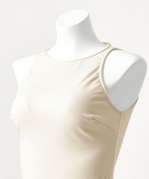 green label relaxing / グリーンレーベル リラクシング 水着・スイムグッズ | ジョーゼット風 バックオープン オールインワン スイムウェア / 水着 | 詳細4