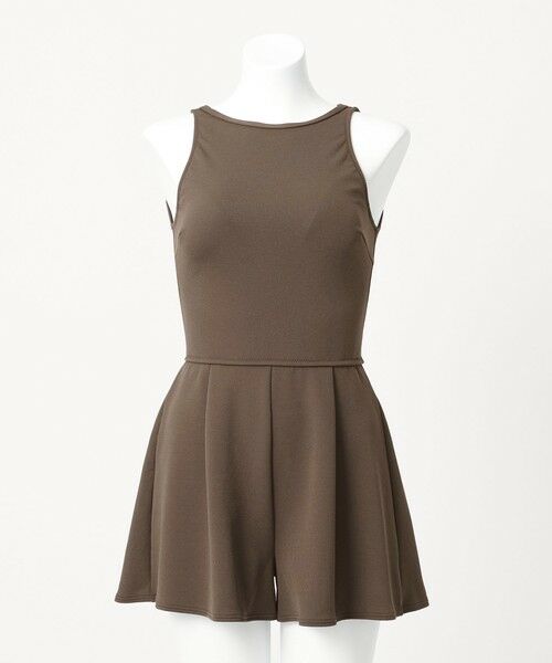 green label relaxing / グリーンレーベル リラクシング 水着・スイムグッズ | ジョーゼット風 バックオープン オールインワン スイムウェア / 水着 | 詳細21