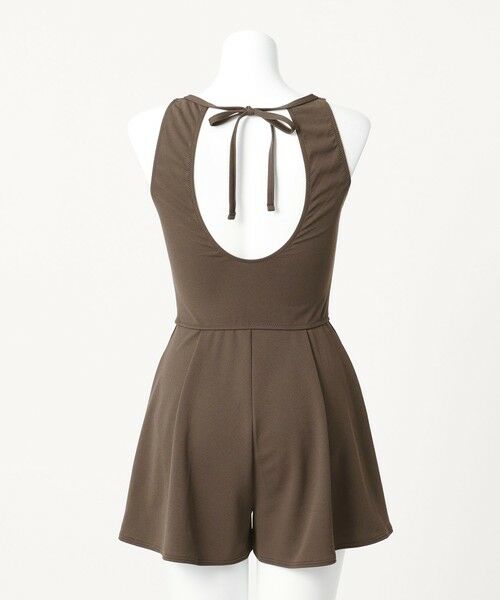 green label relaxing / グリーンレーベル リラクシング 水着・スイムグッズ | ジョーゼット風 バックオープン オールインワン スイムウェア / 水着 | 詳細13