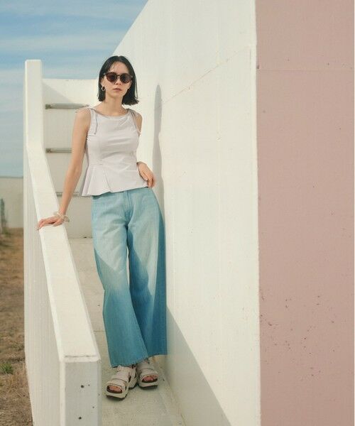 green label relaxing / グリーンレーベル リラクシング 水着・スイムグッズ | ハイネックWリボンフレア&ショーツ スイムウェア / 水着 | 詳細12