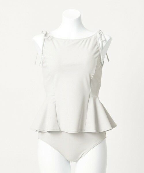 green label relaxing / グリーンレーベル リラクシング 水着・スイムグッズ | ハイネックWリボンフレア&ショーツ スイムウェア / 水着 | 詳細14
