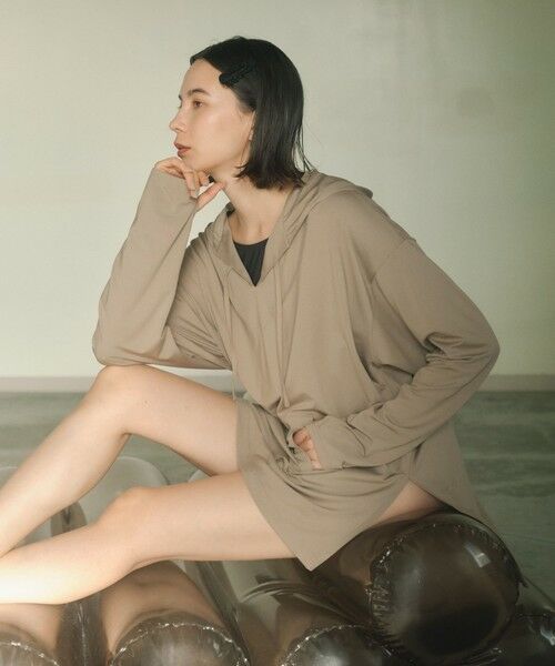 green label relaxing / グリーンレーベル リラクシング 水着・スイムグッズ | ラッシュプルオーバー パーカー ラッシュガード / スイムウェア（BEIGE）