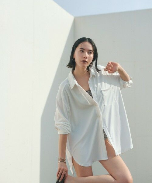 green label relaxing / グリーンレーベル リラクシング 水着・スイムグッズ | ラッシュシャツ ラッシュガード / スイムウェア（OFF WHITE）