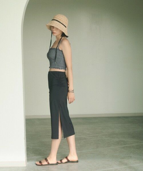 green label relaxing / グリーンレーベル リラクシング 水着・スイムグッズ | ラッシュサイドギャザースカート ラッシュガード / スイムウェア | 詳細1