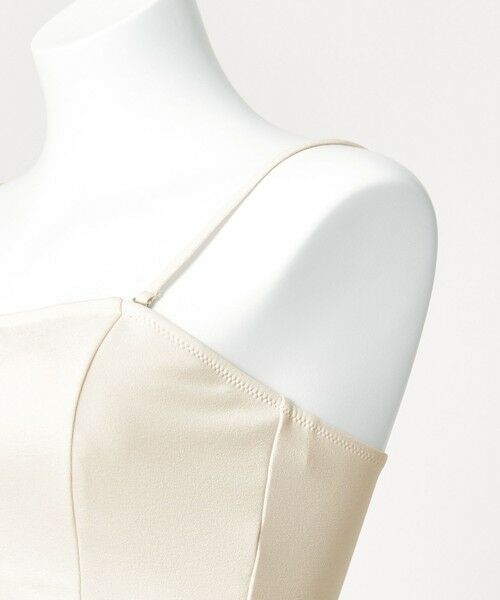 green label relaxing / グリーンレーベル リラクシング 水着・スイムグッズ | ジョーゼット風 ペプラムビスチェ オフホワイト スイムウェア / 水着 | 詳細7