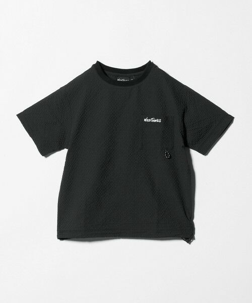 green label relaxing / グリーンレーベル リラクシング シャツ・ブラウス | 【別注】＜WILD THINGS＞ ポケット プルオーバー Tシャツ / キッズ 110cm-130cm（BLACK）