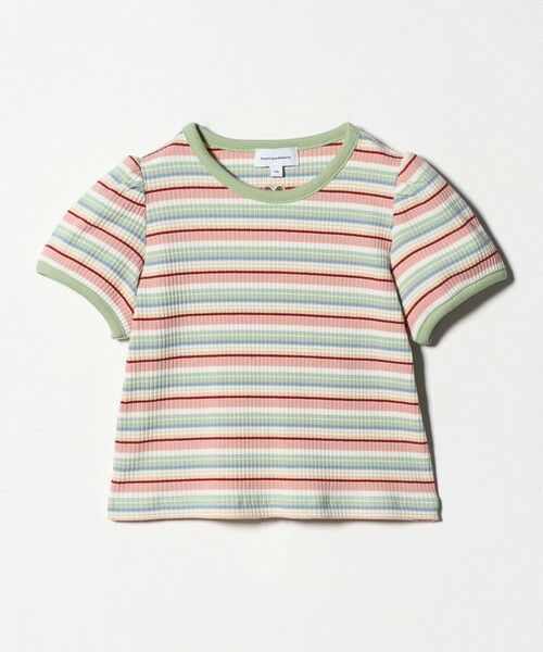 green label relaxing / グリーンレーベル リラクシング カットソー | テレコ マルチボーダー Tシャツ 100cm-160cm | 詳細2