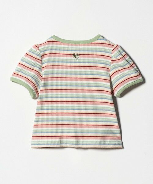 green label relaxing / グリーンレーベル リラクシング カットソー | テレコ マルチボーダー Tシャツ 100cm-160cm | 詳細3