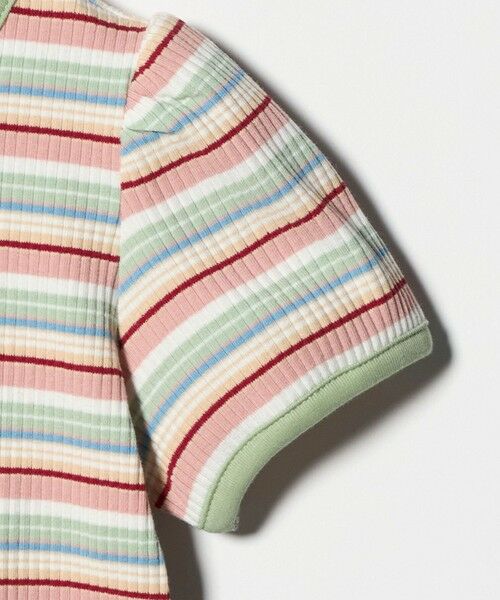 green label relaxing / グリーンレーベル リラクシング カットソー | テレコ マルチボーダー Tシャツ 100cm-160cm | 詳細5