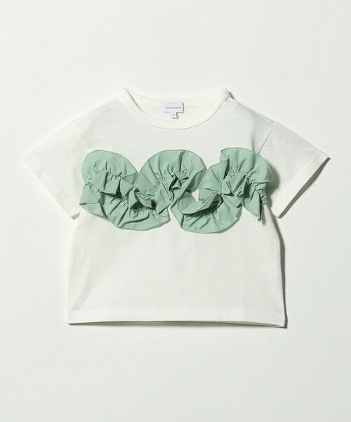 green label relaxing / グリーンレーベル リラクシング カットソー | 【スタメンシリーズ】フリル Tシャツ / キッズ  100cm-160cm | 詳細2