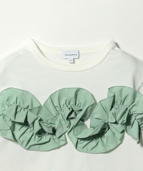 green label relaxing / グリーンレーベル リラクシング カットソー | 【スタメンシリーズ】フリル Tシャツ / キッズ  100cm-160cm | 詳細3