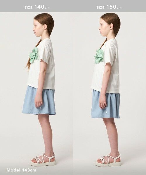 green label relaxing / グリーンレーベル リラクシング カットソー | 【スタメンシリーズ】フリル Tシャツ / キッズ  100cm-160cm | 詳細7