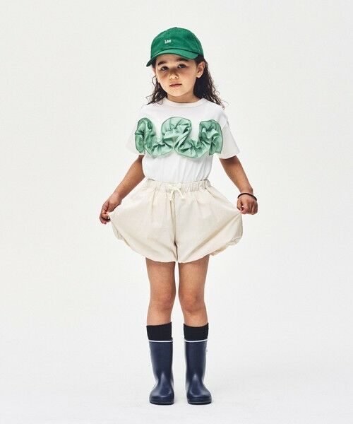 green label relaxing / グリーンレーベル リラクシング カットソー | 【スタメンシリーズ】フリル Tシャツ / キッズ  100cm-160cm | 詳細1