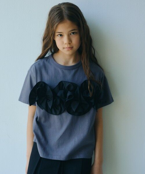 green label relaxing / グリーンレーベル リラクシング カットソー | 【スタメンシリーズ】フリル Tシャツ / キッズ  100cm-160cm | 詳細12